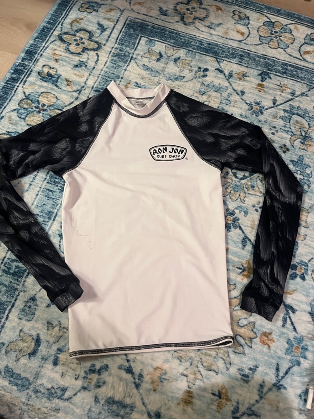 Ron Jon Surf Shop White & Black Rash Guard